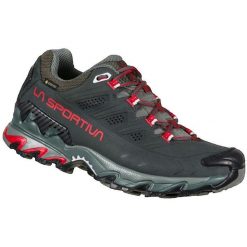 Buty sportowe La Sportiva Ultra Raptor II GTX damskie szare. Szare obuwie sportowe La Sportiva, z gore-texu, bez zapięcia, trekkingowe, gore-tex. Za 896.85 zł.