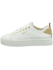 GANT Footwear Skórzane sneakersy "Avona" w kolorze białym rozmiar: 42. Białe trampki GANT Footwear, bez wzorów, bez zapięcia. Za 272.31 zł.