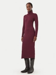 Tommy Jeans Sukienka dzianinowa Bodycon DW0DW23320 Fioletowy Slim Fit. Fioletowe sukienki Tommy Jeans, s, bez wzorów, z bawełny, bez kołnierzyka, bez ramiączek, bodycon. Za 329.99 zł.