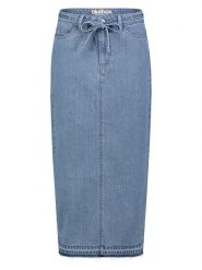 Sublevel Spódnica dżinsowa w kolorze niebieskim rozmiar: XL. Niebieskie spódnice Sublevel, xl, z aplikacjami, z bawełny, klasyczne, maxi. Za 82.99 zł.