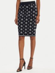 Fracomina Spódnica ołówkowa FR25WG4009K414F8 Granatowy Slim Fit. Niebieskie spódnice Fracomina, s, bez wzorów, z wiskozy, ołówkowe. Za 499.99 zł.