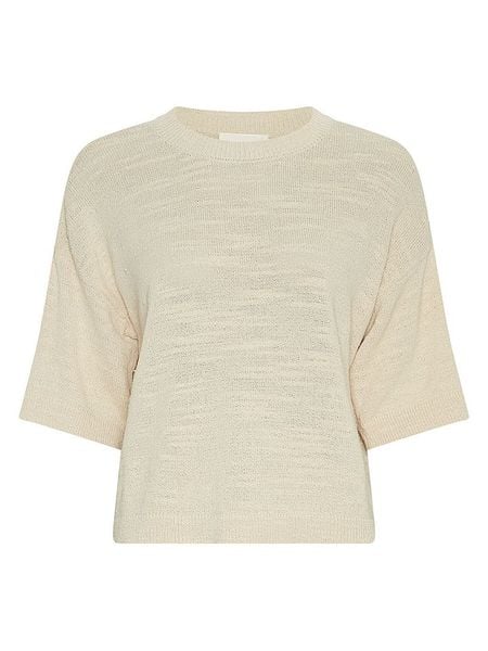 MOSS COPENHAGEN Sweter w kolorze kremowym rozmiar: XS/S. Brązowe swetry Moss Copenhagen, s, bez wzorów, z bawełny, bez ramiączek. Za 179.95 zł.