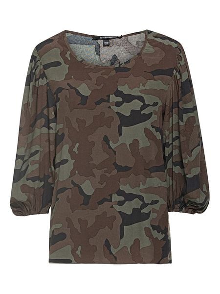 True Religion Bluzka w kolorze oliwkowo-brązowym rozmiar: XS. Brązowe bluzki True Religion, xs, bez wzorów, z wiskozy, bez kołnierzyka, bez ramiączek. Za 91.12 zł.