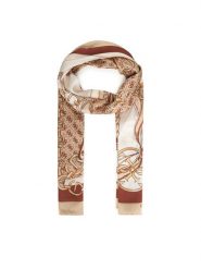 Guess Szal AW5339 POL03 Beżowy. Brązowe rękawiczki Guess, z aplikacjami, z materiału. Za 219.99 zł.