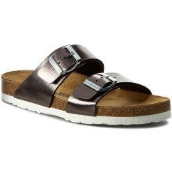Klapki Dr. Brinkmann. Szare klapki Dr. Brinkmann, bez wzorów, bez obcasa. Za 139.99 zł.