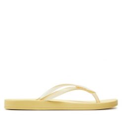 Japonki Ipanema. Żółte klapki Ipanema, bez wzorów, bez obcasa. Za 59.99 zł.