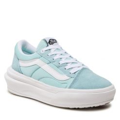 Tenisówki Vans. Niebieskie trampki Vans, bez wzorów, bez zapięcia. Za 269.99 zł.