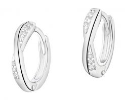 Kolczyki srebrne z cyrkoniami - koła. Szare kolczyki Apart, z cyrkonią, srebrne. Za 189.00 zł.