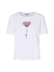 More & More Koszulka w kolorze białym rozmiar: 38. Białe bluzki More & More, bez wzorów, z bawełny, bez kołnierzyka, bez ramiączek. Za 85.95 zł.