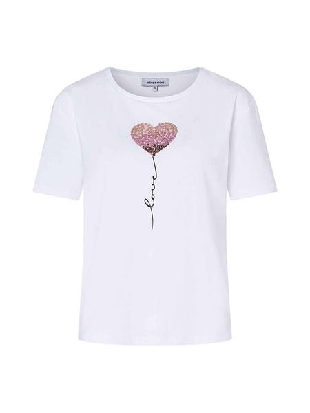 More & More Koszulka w kolorze białym rozmiar: 38. Białe bluzki More & More, bez wzorów, z bawełny, bez kołnierzyka, bez ramiączek. Za 108.74 zł.