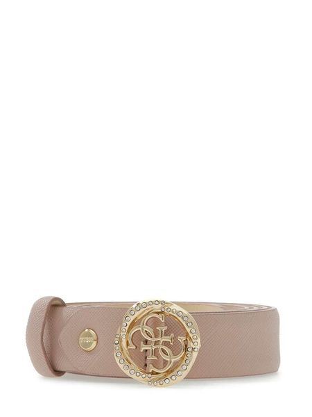 Guess Pasek Damski BW9343 P6225 Różowy. Czerwone paski Guess, z aplikacjami, ze skóry. Za 207.99 zł.
