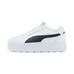 Buty sportowe damskie PUMA KARMEN REBELLE sneakersy. Białe obuwie sportowe Puma, z materiału, bez zapięcia, trekkingowe. Za 331.00 zł.