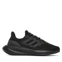 Buty do biegania adidas. Czarne obuwie sportowe Adidas, bez zapięcia, do biegania. Za 359.99 zł.
