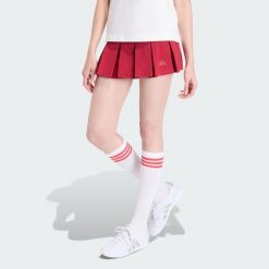 Spódnica Seasonal Essentials Colorpop Skirt with inner Leggings. Białe spódnice Adidas, bez wzorów, z bawełny. Za 179.00 zł.