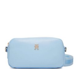 Torebka Tommy Hilfiger. Niebieskie listonoszki TOMMY HILFIGER, bez wzorów, bez dodatków. Za 409.99 zł.