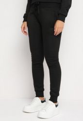 Czarne Spodnie Dresowe z Gumką w Pasie i Polarem Persayus. Czarne spodnie dresowe Born2be, na jesień, m, bez wzorów, z dresówki. Za 39.99 zł.