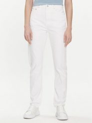 Calvin Klein Jeans Jeansy Authentic J20J222741 Biały Slim Fit. Białe jeansy Calvin Klein Jeans, bez wzorów. Za 279.99 zł.