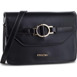 Torebka PUCCINI - BT28580 Czarny 1. Czarne listonoszki Puccini, bez wzorów, ze skóry ekologicznej, bez dodatków. W wyprzedaży za 159.00 zł.