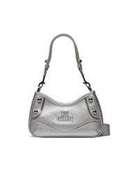 LOVE MOSCHINO Torebka JC4140PP1IL1190B Srebrny. Szare torebki klasyczne Love Moschino, bez wzorów, ze skóry, bez dodatków. Za 859.99 zł.