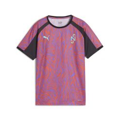 Młodzieżowa koszulka piłkarska Neymar Jr Creativity PUMA. Fioletowa bluzki Puma, m, bez wzorów, młodzieżowe, bez kołnierzyka, bez ramiączek. W wyprzedaży za 114.00 zł.