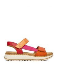 Remonte Sandały CEO-D3J50-38 Kolorowy. Sandały Remonte, bez wzorów, ze skóry, bez obcasa, na płaskiej podeszwie, bez zapięcia. Za 359.99 zł.