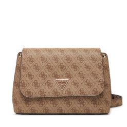 Torebka Guess. Brązowe listonoszki Guess, z aplikacjami, bez dodatków. Za 589.99 zł.