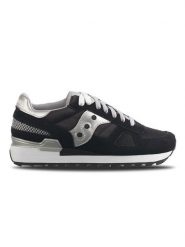 Saucony Sneakersy "Shadow" w kolorze srebrno-czarnym rozmiar: 35,5. Czarne trampki Saucony, bez wzorów, z materiału, bez zapięcia. Za 244.45 zł.