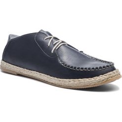Espadryle SERGIO BARDI - SB-36-07-000186 107. Niebieskie espadryle Sergio Bardi, bez wzorów, ze skóry, bez obcasa, na płaskiej podeszwie, bez zapięcia. W wyprzedaży za 179.00 zł.