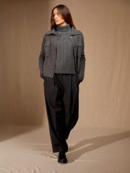 Perfect Cashmere Kaszmirowy kardigan "Hekla" w kolorze antracytowym rozmiar: XL. Czarne kardigany Perfect Cashmere, xl, bez wzorów, z kaszmiru. Za 739.99 zł.