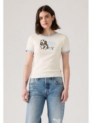 Levi's Koszulka w kolorze beżowym rozmiar: L. Brązowe bluzki Levi's®, l, bez wzorów, z bawełny, bez kołnierzyka, bez ramiączek. Za 63.95 zł.