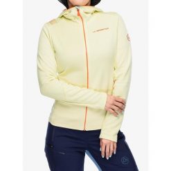 Bluza z kapturem damska La Sportiva Cosmic Hoody. Żółte bluzy La Sportiva, na zimę, l, bez wzorów, z kapturem. Za 529.99 zł.
