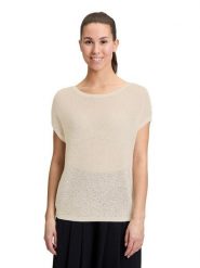 CARTOON Sweter w kolorze beżowym rozmiar: 40. Brązowe swetry Cartoon, bez wzorów, bez ramiączek. Za 104.99 zł.