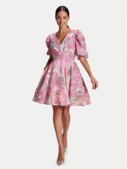 Swing Sukienka koktajlowa 5AG26000 Różowy Regular Fit. Czerwone sukienki Swing, bez wzorów, z wiskozy, wizytowe, bez kołnierzyka, bez ramiączek. Za 1,609.00 zł.