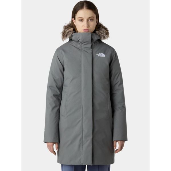 Płaszcz Zimowy Damski The North Face W Arctic. Szare płaszcze The North Face, na zimę, bez wzorów, z puchu, bez kaptura. Za 1,799.00 zł.