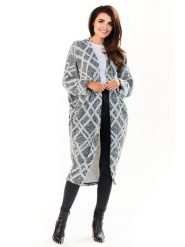 Awama Kardigan w kolorze szarym rozmiar: S/M. Szare kardigany Awama, m, bez wzorów. Za 87.99 zł.