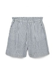 Vero Moda Szorty w kolorze biało-granatowym rozmiar: L. Białe szorty Vero Moda, bez wzorów, z podwyższonym stanem. Za 87.95 zł.