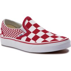 Tenisówki VANS - Classic Slip-On VN0A38F7VK51 (Mix Checker) Chili Peppe. Białe trampki Vans, bez wzorów, z gumy, bez zapięcia. W wyprzedaży za 199.00 zł.