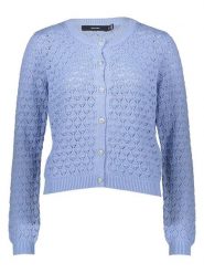 Vero Moda Kardigan w kolorze błękitnym rozmiar: S. Niebieskie kardigany Vero Moda, s, bez wzorów, z bawełny. Za 83.22 zł.