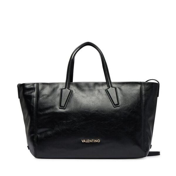 Torebka Valentino. Czarne shopper Valentino, bez wzorów, bez dodatków. Za 679.99 zł.
