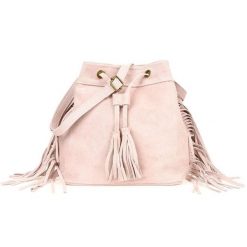 Hobo bag skórzany boho BELIMORE W03 czarny. Czerwone torebki klasyczne bez wzorów, ze skóry, bez dodatków. Za 144.90 zł.