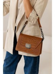 Lia Biassoni Skórzana torebka w kolorze jasnobrązowym - 23 x 17 x 10 cm rozmiar: onesize. Brązowe torby na ramię Lia Biassoni, bez wzorów, z materiału, na ramię, bez dodatków. Za 304.99 zł.