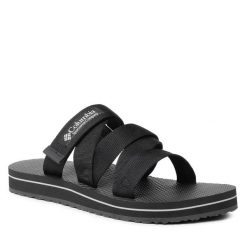 Klapki Columbia. Czarne klapki Columbia, bez wzorów, bez obcasa. Za 159.99 zł.