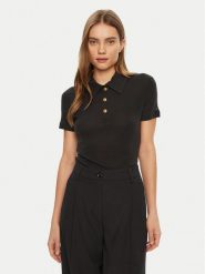 Tommy Hilfiger Polo WW0WW44446 Czarny Slim Fit. Czarne koszulki polo TOMMY HILFIGER, m, bez wzorów, z lyocellu, bez kołnierzyka, bez ramiączek. Za 319.99 zł.