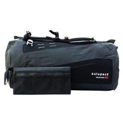 Wodoodporna torba podróżna - Rackham 80L - IP66. Czarne torby na ramię ZULUPACK, bez wzorów, z materiału, na ramię, bez dodatków. Za 1,039.99 zł.