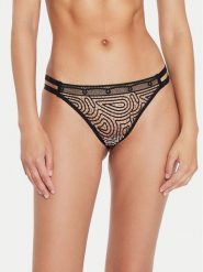 Chantelle Stringi Vibrate C018G0 Czarny. Czarne stringi Chantelle, bez wzorów, z syntetyku. Za 139.99 zł.