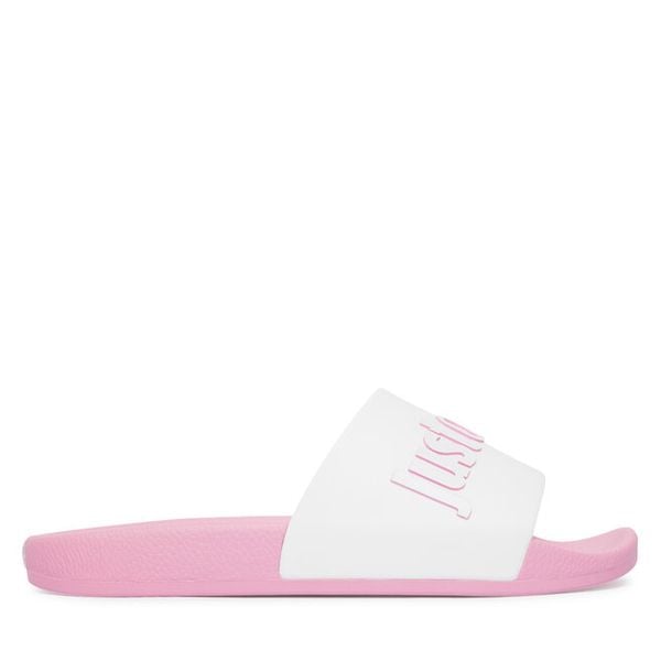 Klapki Just Cavalli. Czerwone klapki Just Cavalli, bez wzorów, bez obcasa. Za 329.99 zł.