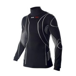 Kamizelka z golfem Biotex bioflex warm compression. Czarne golfy BIOTEX, bez wzorów, bez ramiączek. Za 366.50 zł.