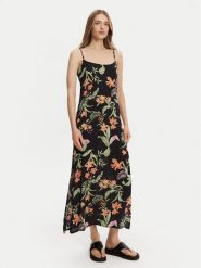 Roxy Sukienka letnia ERJWD03885 Czarny Regular Fit. Czarne sukienki Roxy, na lato, l, bez wzorów, z wiskozy, bez kołnierzyka, bez ramiączek. Za 139.99 zł.