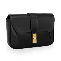 Torebka damska REESE czarny. Czarne torby na ramię z aplikacjami, ze skóry ekologicznej, eleganckie, na ramię, małe, zdobione, bez dodatków. Za 38.13 zł.