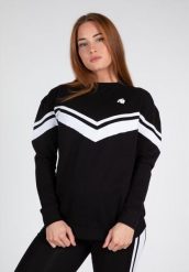 Hailey Duża bluza - Czarny. Czarne bluzy GORILLA WEAR, m, bez wzorów, z bawełny, bez kaptura. Za 305.00 zł.